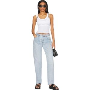 aligrace - Brigette Baggy Customs Denim Jeans in Light Blue sz 32